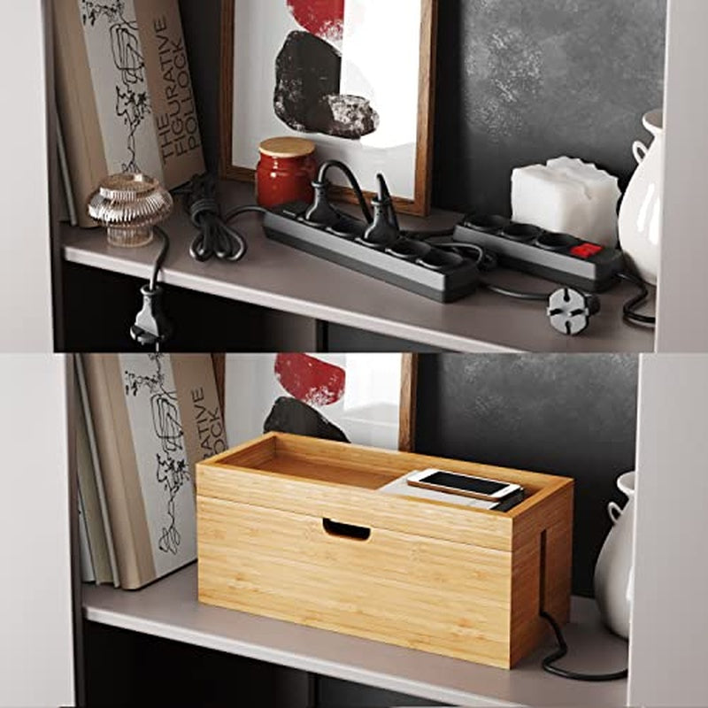 Bamboo Cable and Adaptor Drawer Case Trade Pack of Fifty