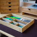 Bamboo Drawer Organiser with Pen Slots Trade Pack of Fifty