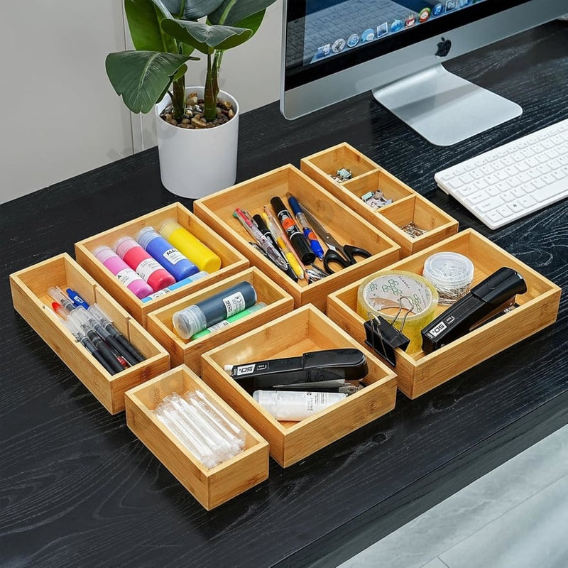 Bamboo Modular Drawer Tray Small
