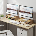 Bamboo Monitor Riser with Drawer