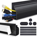 Black Steel Cable Raceway Self Adhesive