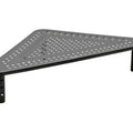 Black Steel Corner Monitor Riser