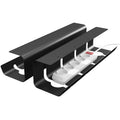Black Steel Desk Cable Management Kit Trade Pack of Twenty