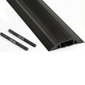 Black Steel Floor Cable Cover