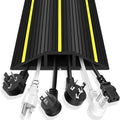 Black Steel Floor Cable Cover Trade Pack of One Hundred