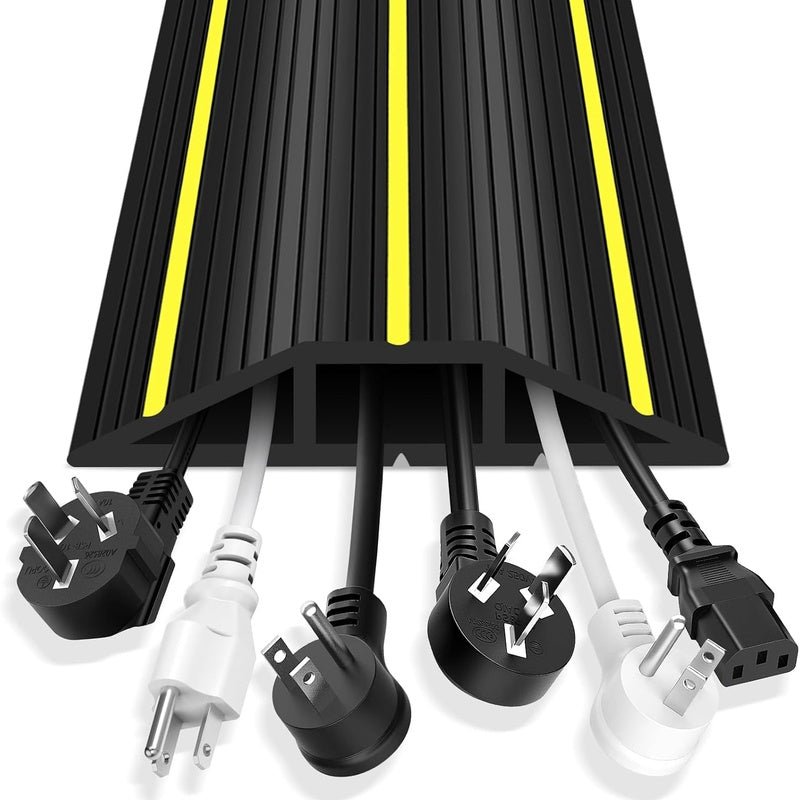 Black Steel Floor Cable Cover Trade Pack of One Hundred