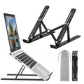 Black Steel Folding Travel Laptop Stand