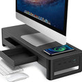 Black Steel Monitor Riser with Wireless Charging Trade Pack of Fifty