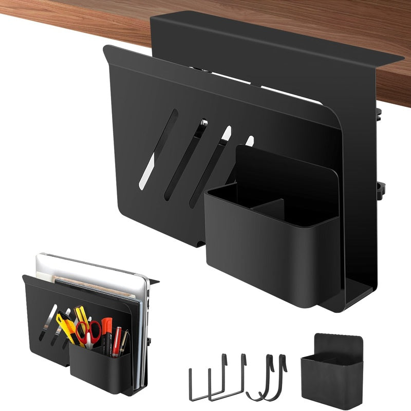 Black Steel Under Desk Laptop Holder Trade Pack of Fifty