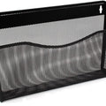 Black Steel Wall Mounted Document Pocket