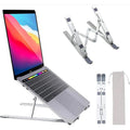Brushed Aluminium Folding Travel Laptop Stand