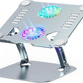 Brushed Aluminium Laptop Stand with Cooling Vents
