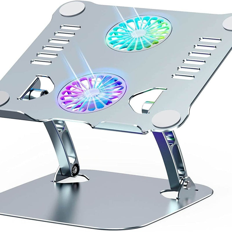 Brushed Aluminium Laptop Stand with Cooling Vents