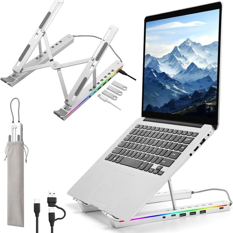 Brushed Aluminium Laptop and Tablet Dock Stand Trade Pack of Fifty