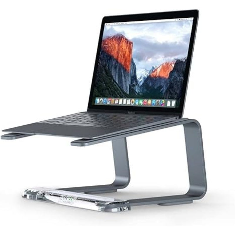 Brushed Aluminium Sit Stand Laptop Riser Trade Pack of Twenty
