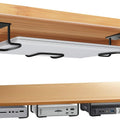 Brushed Aluminium Under Desk Laptop Holder