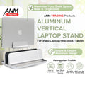 Brushed Aluminium Vertical Laptop Stand Trade Pack of Fifty
