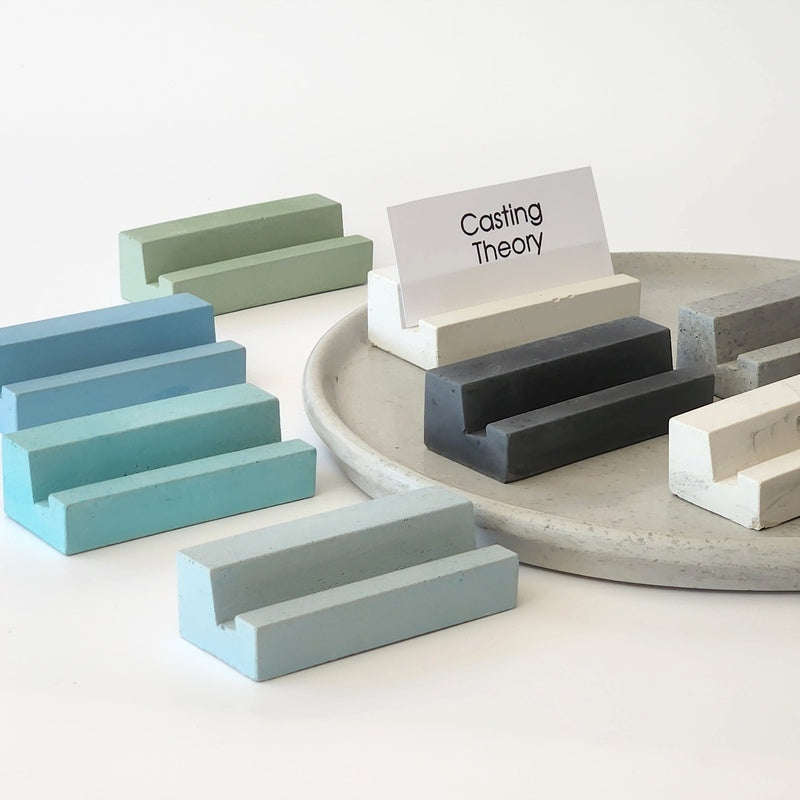 Cast Concrete Business Card Holder
