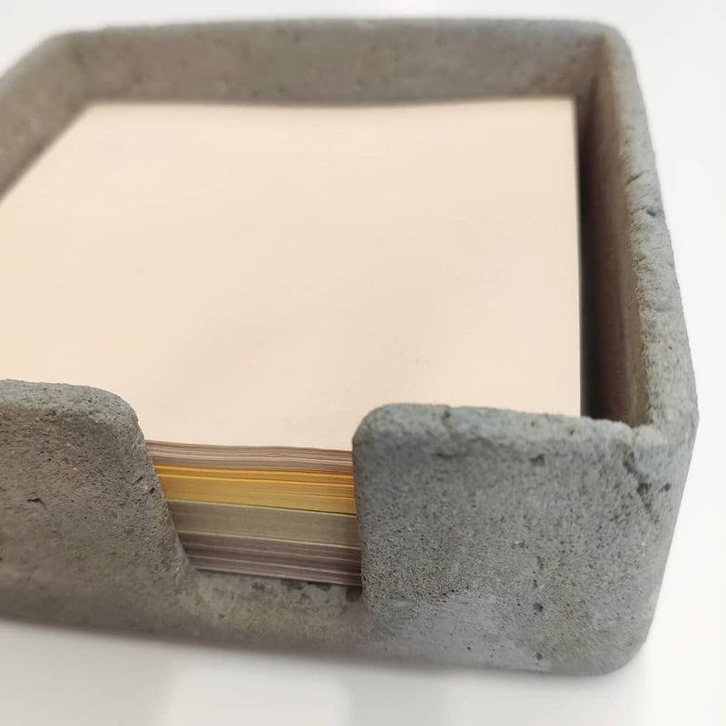 Cast Concrete Memo Block Holder