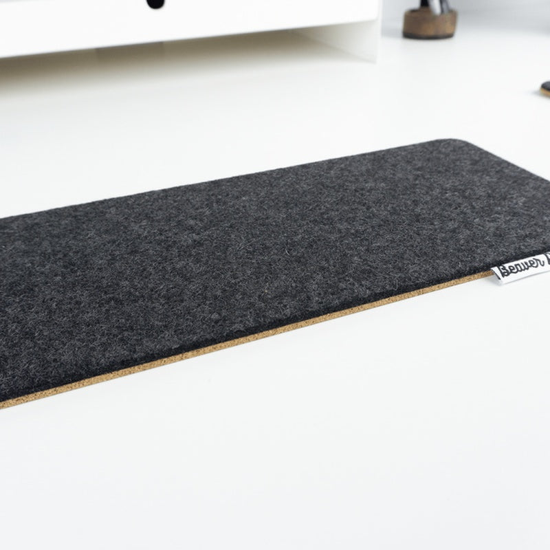 Cork Desk Mat Charcoal