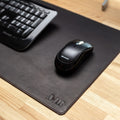 Full Grain Leather Desk Mat Charcoal