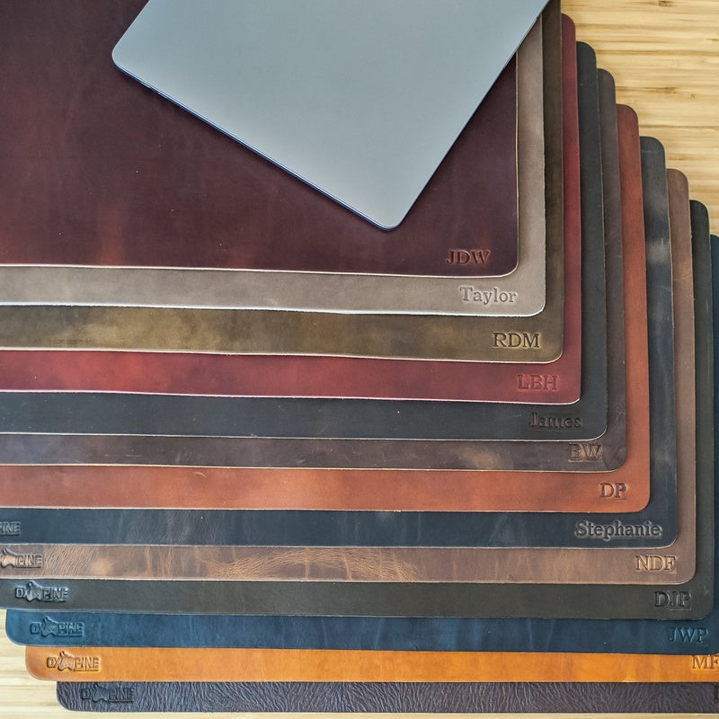 Full Grain Leather Desk Mat Sand Trade Pack of Fifty