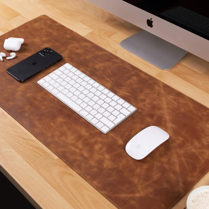 Full Grain Leather Desk Mat Tan Trade Pack of Fifty