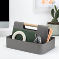 Matte Ceramic Desk Caddy with Handle Trade Pack of Fifty
