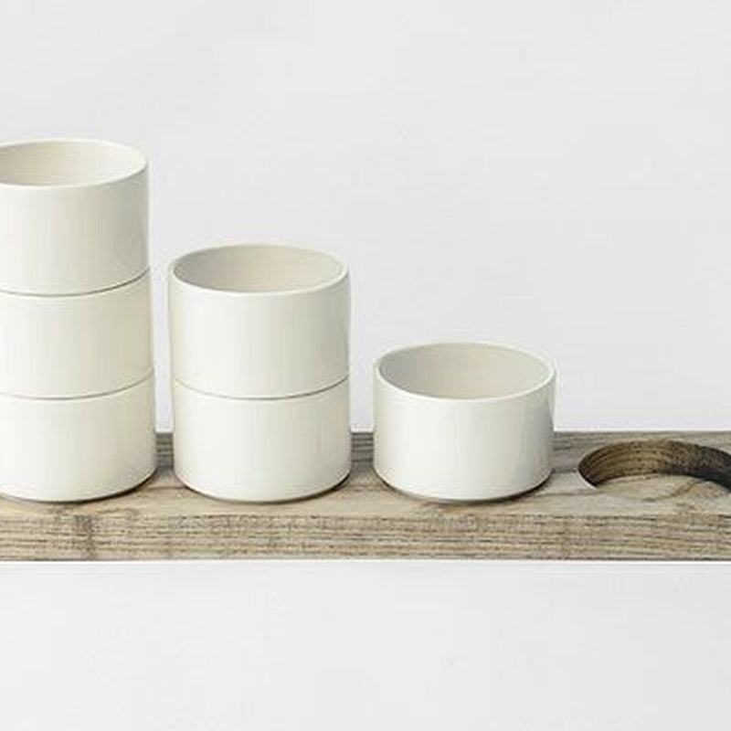 Matte Ceramic Desk Tidy Set of Three