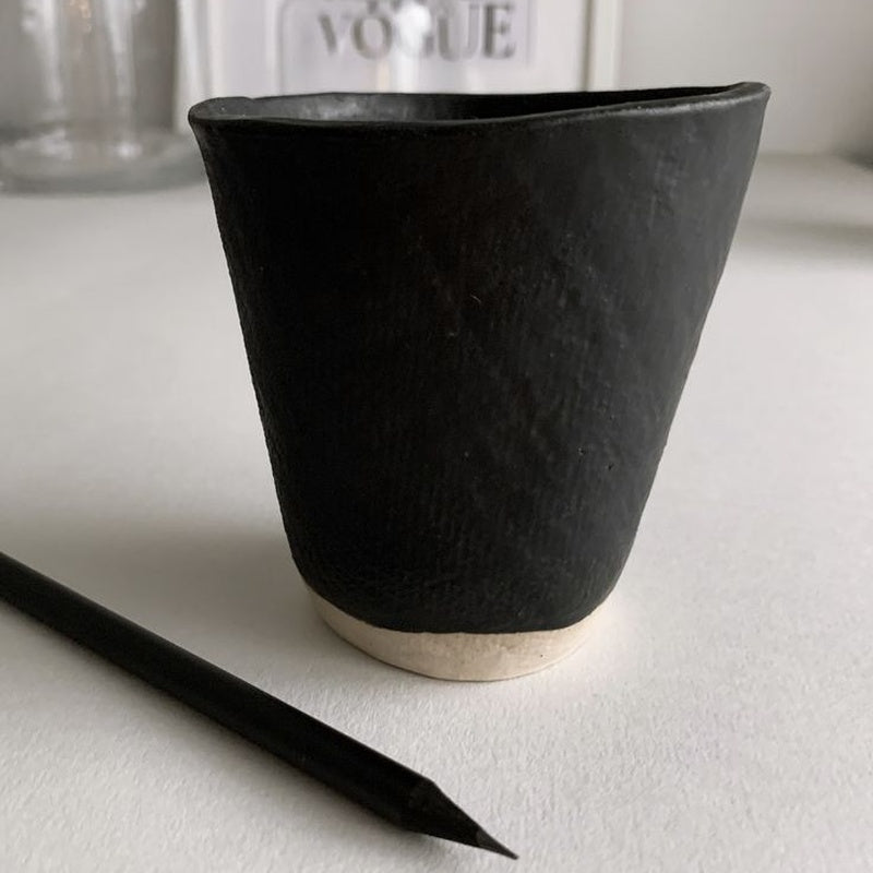 Matte Ceramic Tall Pen Pot