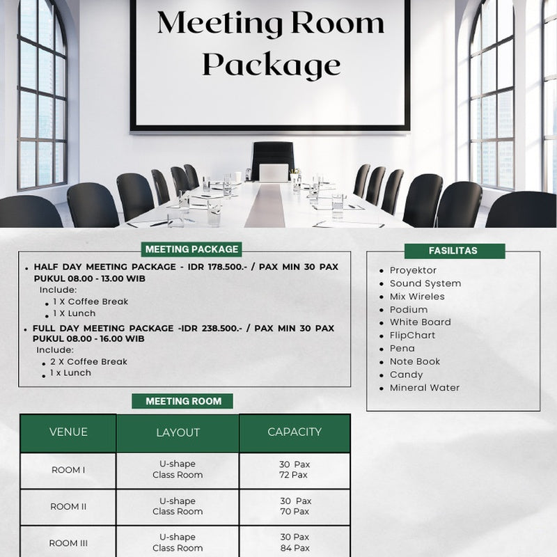Meeting Room Organisation Package