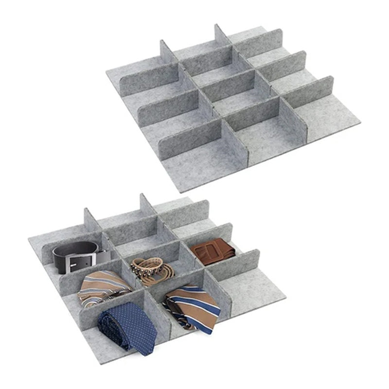 Recycled Felt Adjustable Drawer Divider Set Trade Pack of One Hundred