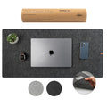 Recycled Felt Desk Mat Charcoal