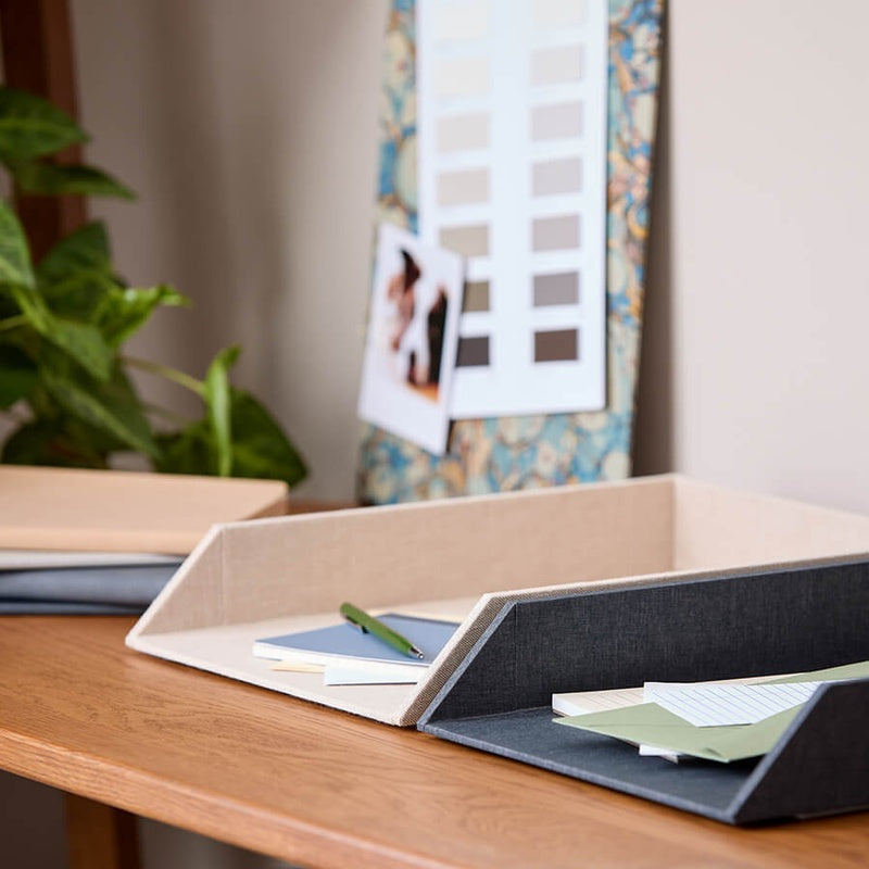 Recycled Felt Stacking Letter Tray Set of Three