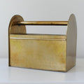 Solid Brass Desk Caddy with Handle