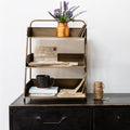 Solid Brass Desk Tidy Set of Three