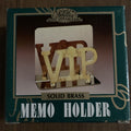 Solid Brass Memo Block Holder Trade Pack of Fifty