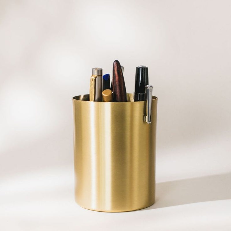 Solid Brass Pen Pot Trade Pack of Fifty