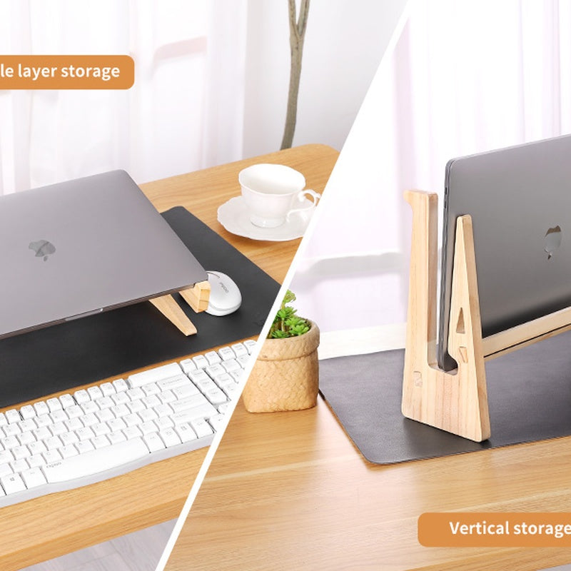 Solid Oak Adjustable Laptop Stand Trade Pack of Twenty
