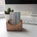 Solid Oak Business Card Holder