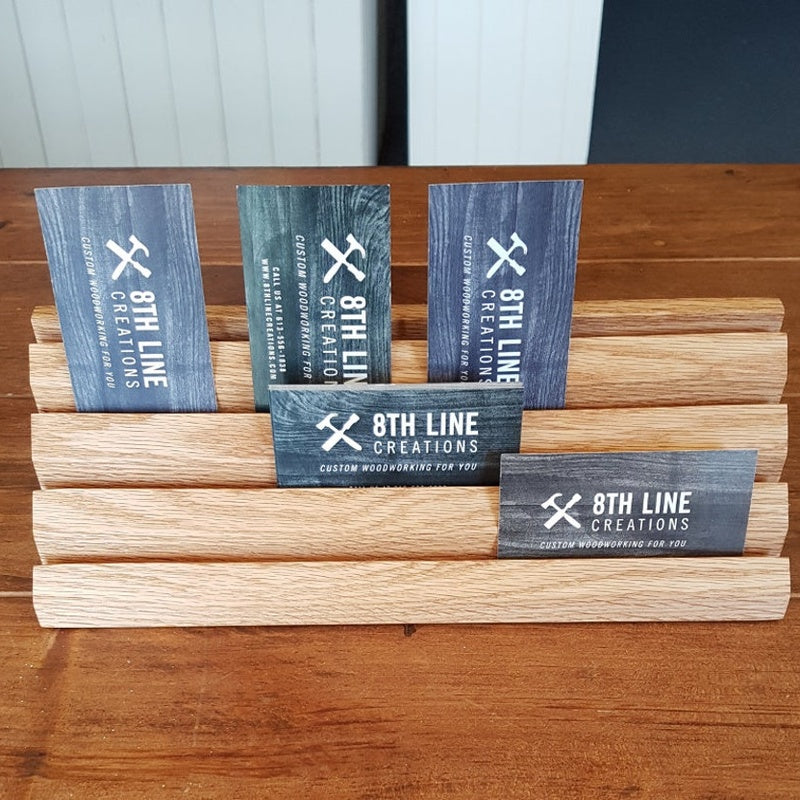 Solid Oak Business Card Holder Trade Pack of One Hundred