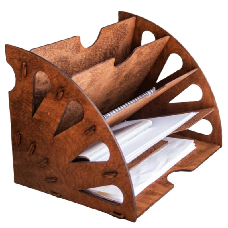 Solid Oak Desktop File Sorter