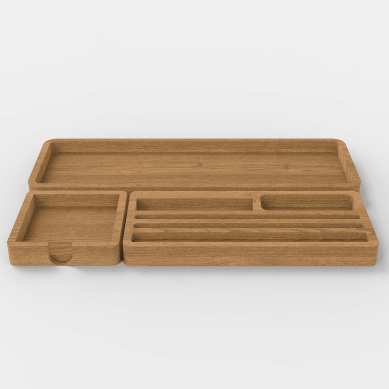 Solid Oak Drawer Organiser Tray Set of Three Trade Pack of Fifty