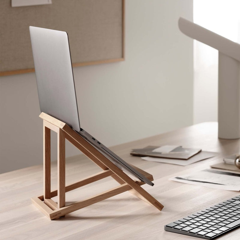Solid Oak Folding Travel Laptop Stand Trade Pack of Fifty