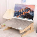 Solid Oak Laptop Stand with Cooling Vents