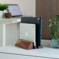Solid Oak Laptop and Tablet Dock Stand