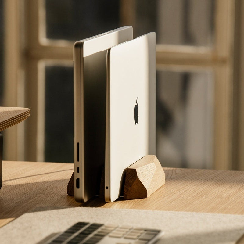 Solid Oak Laptop and Tablet Dock Stand Trade Pack of Fifty
