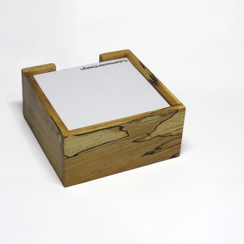 Solid Oak Memo Block Holder