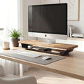 Solid Oak Monitor Riser with Wireless Charging Trade Pack of Twenty