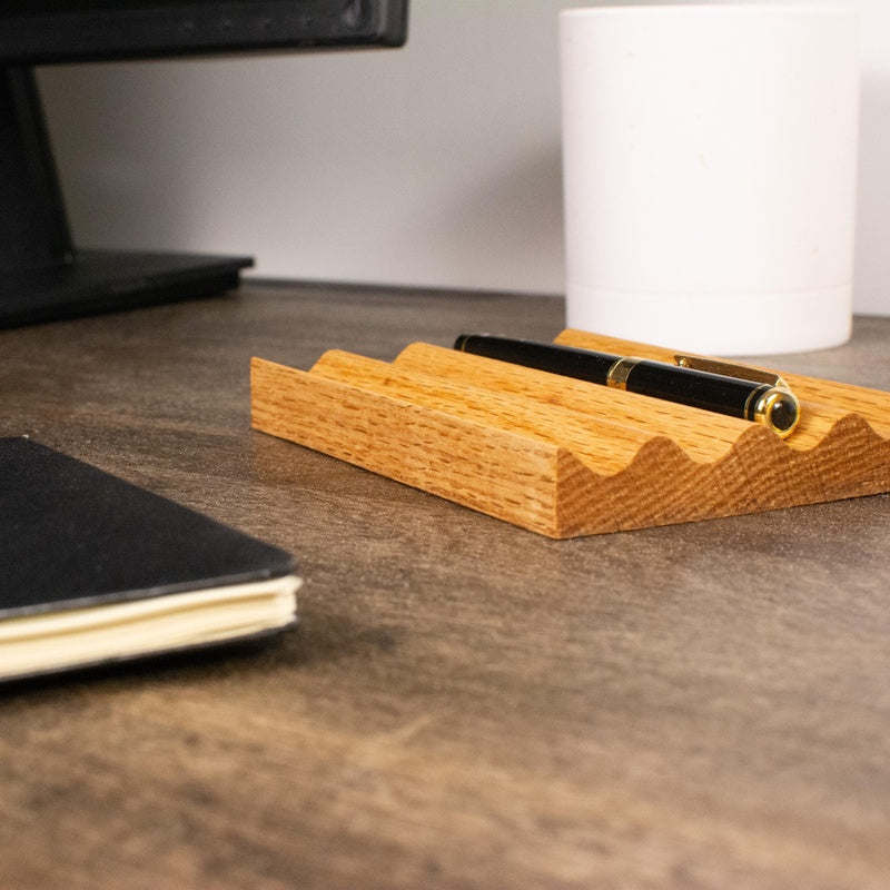 Solid Oak Pen Tray Flat Trade Pack of One Hundred